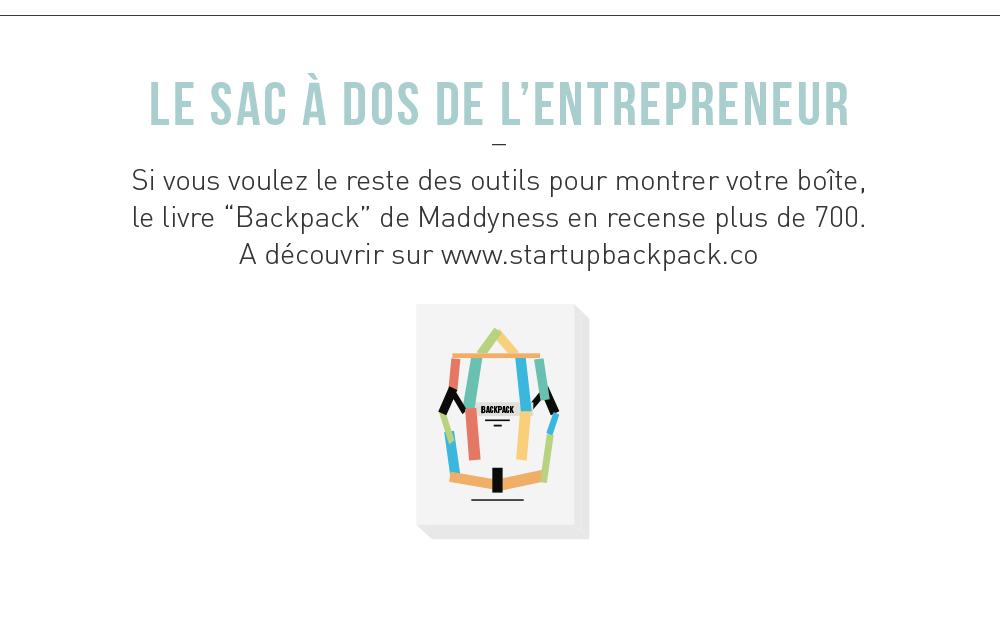 Le bagpack de l'entrepreneur