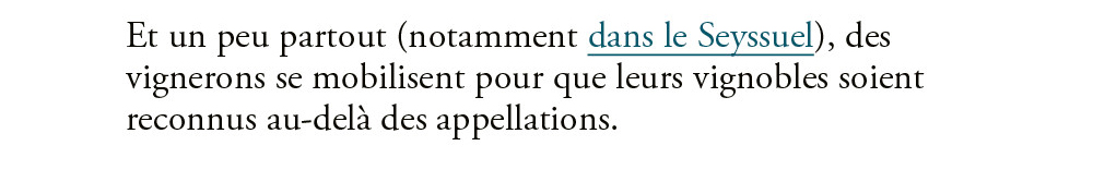 La renaissance des vins de Seyssuel